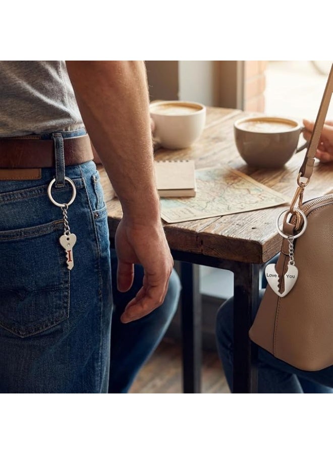 أحبك زوج رومانسي - ملقط علامة تجارية بأشكال القلب والكلمات، ملقط حب للزوجين المعلق - Image 4